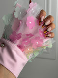 3 in 1 baby pink with flowers
