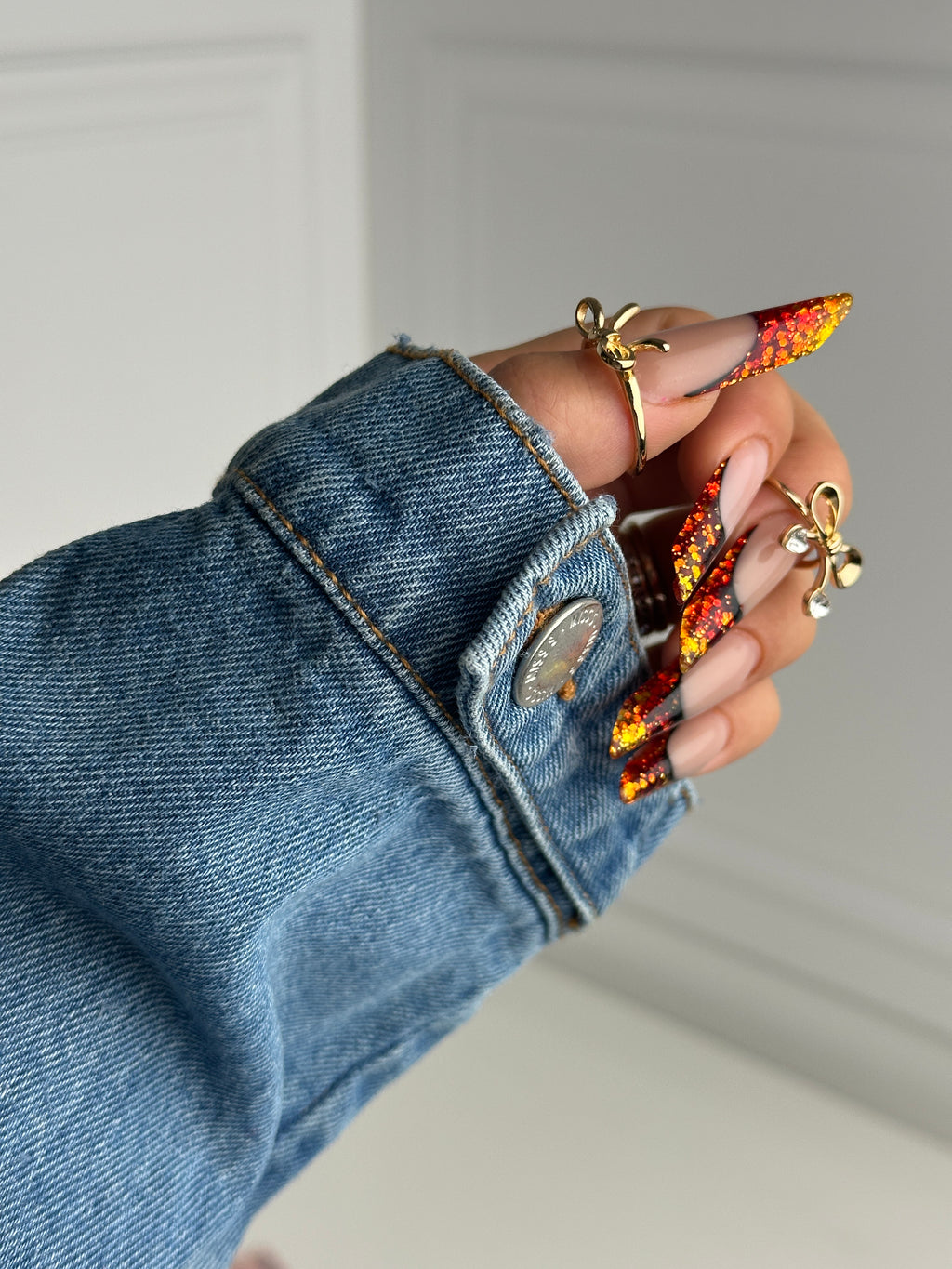 Classic two sides denim sleeve