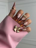 Ballet Pink with bow Button