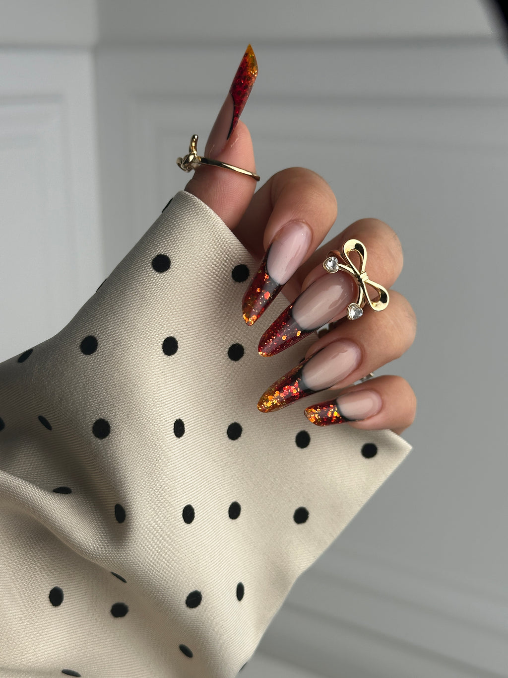 Polka dot Elegance blazer