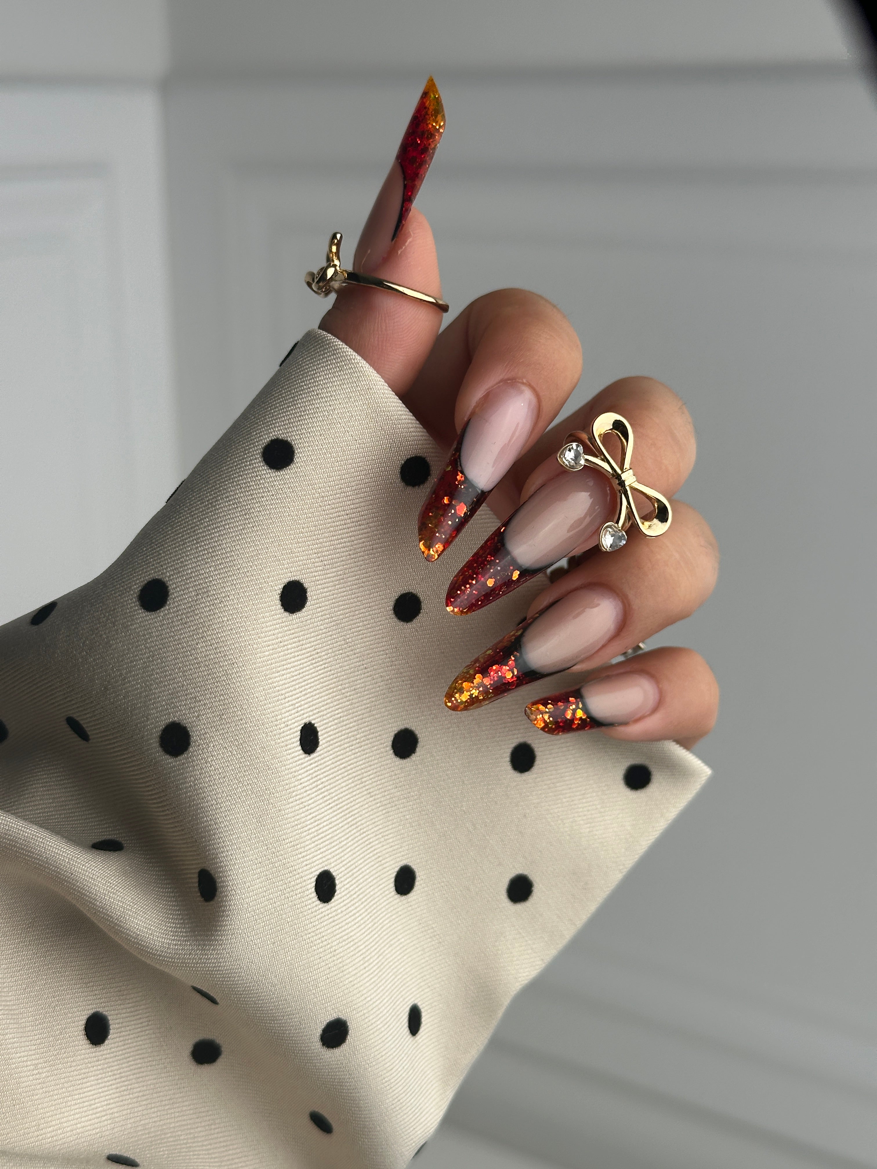 Polka dot Elegance blazer
