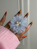 Baby blue bloom ring