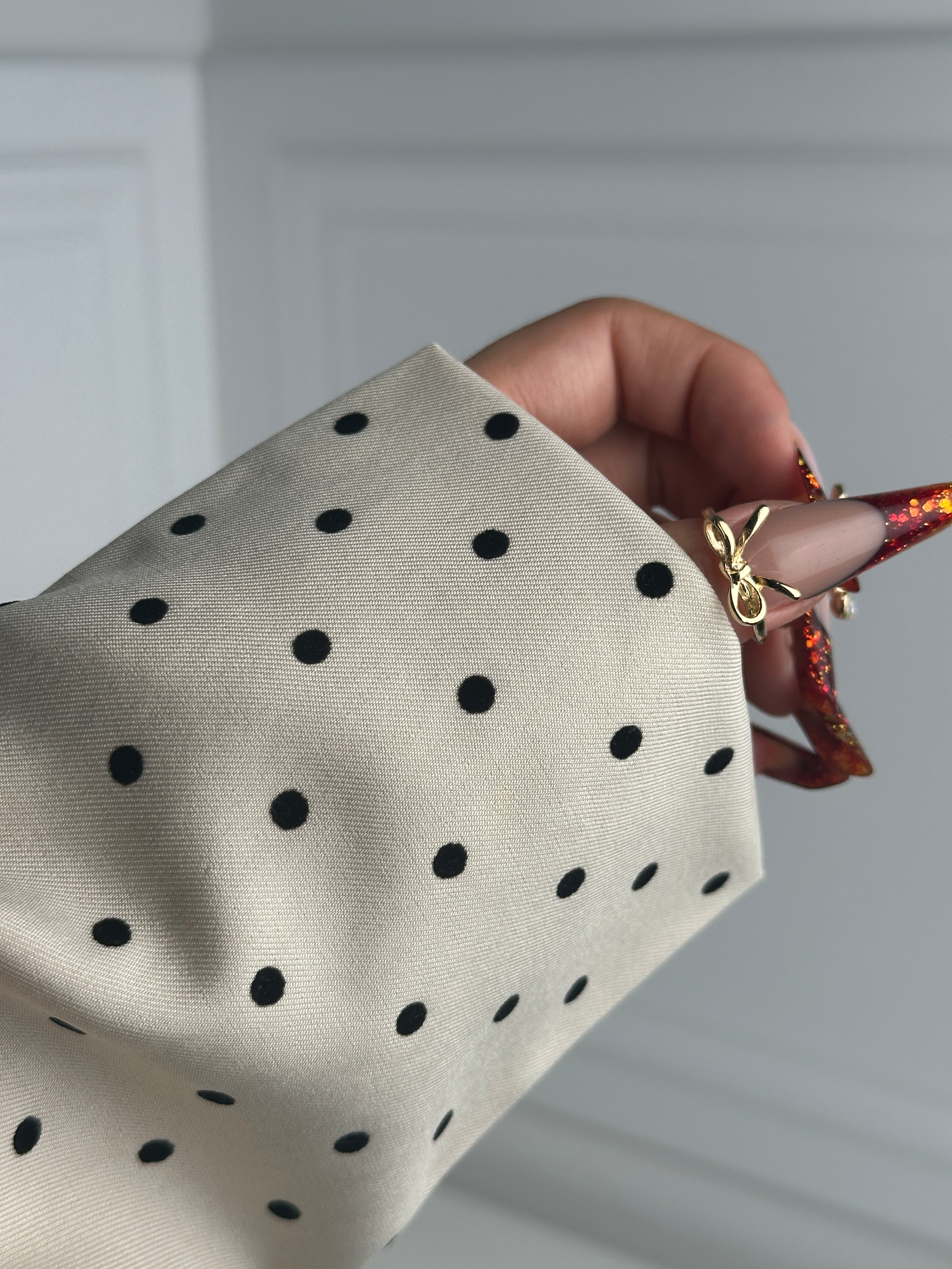 Polka dot Elegance blazer