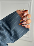 Slate Pinstripe blazer