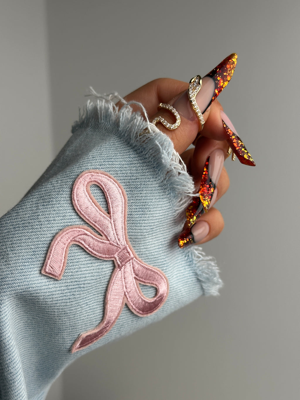 Denim Bow