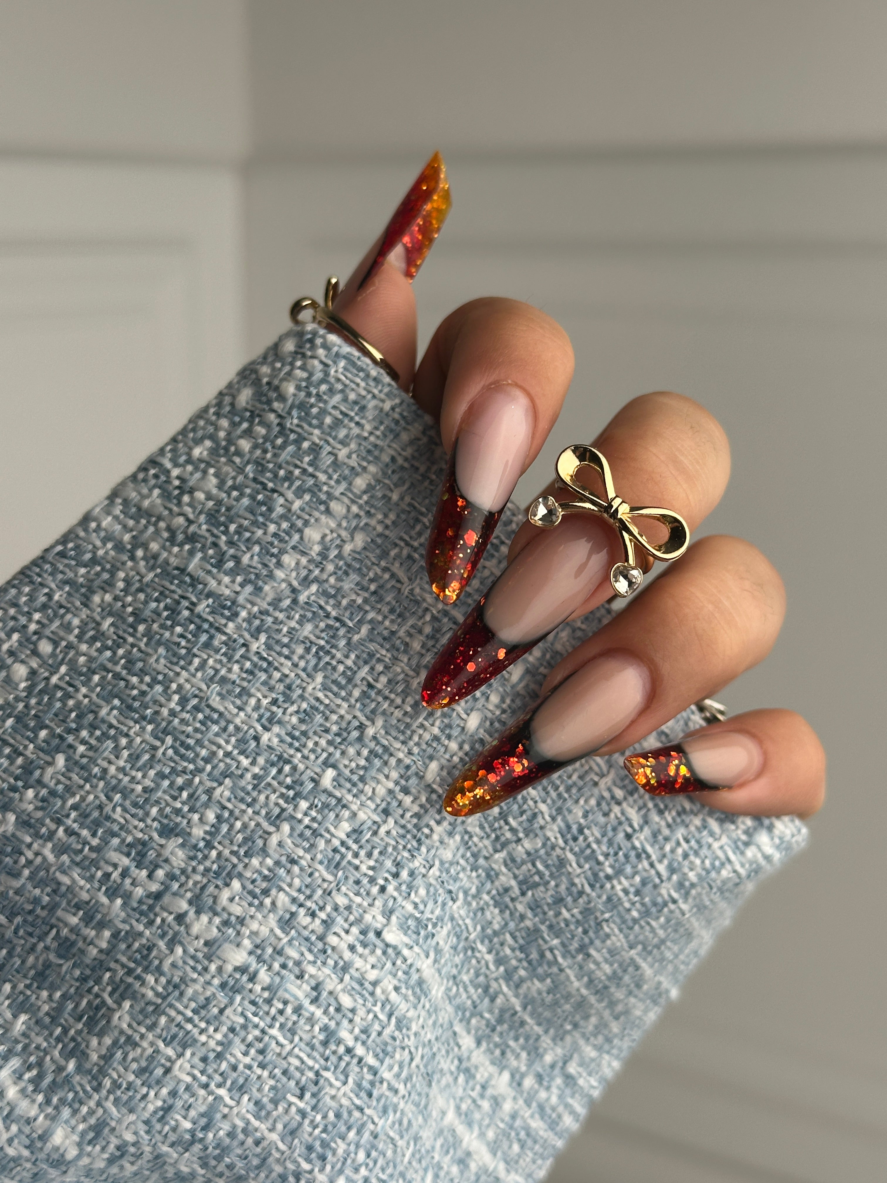 Blue cloud tweed