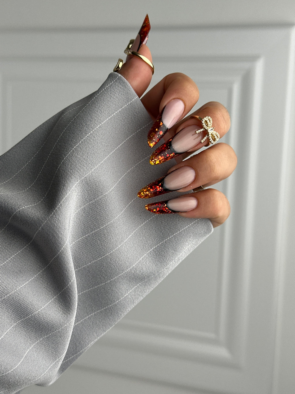 Light Grey pinstripe blazer