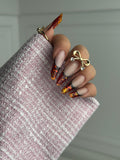Pink cloud tweed