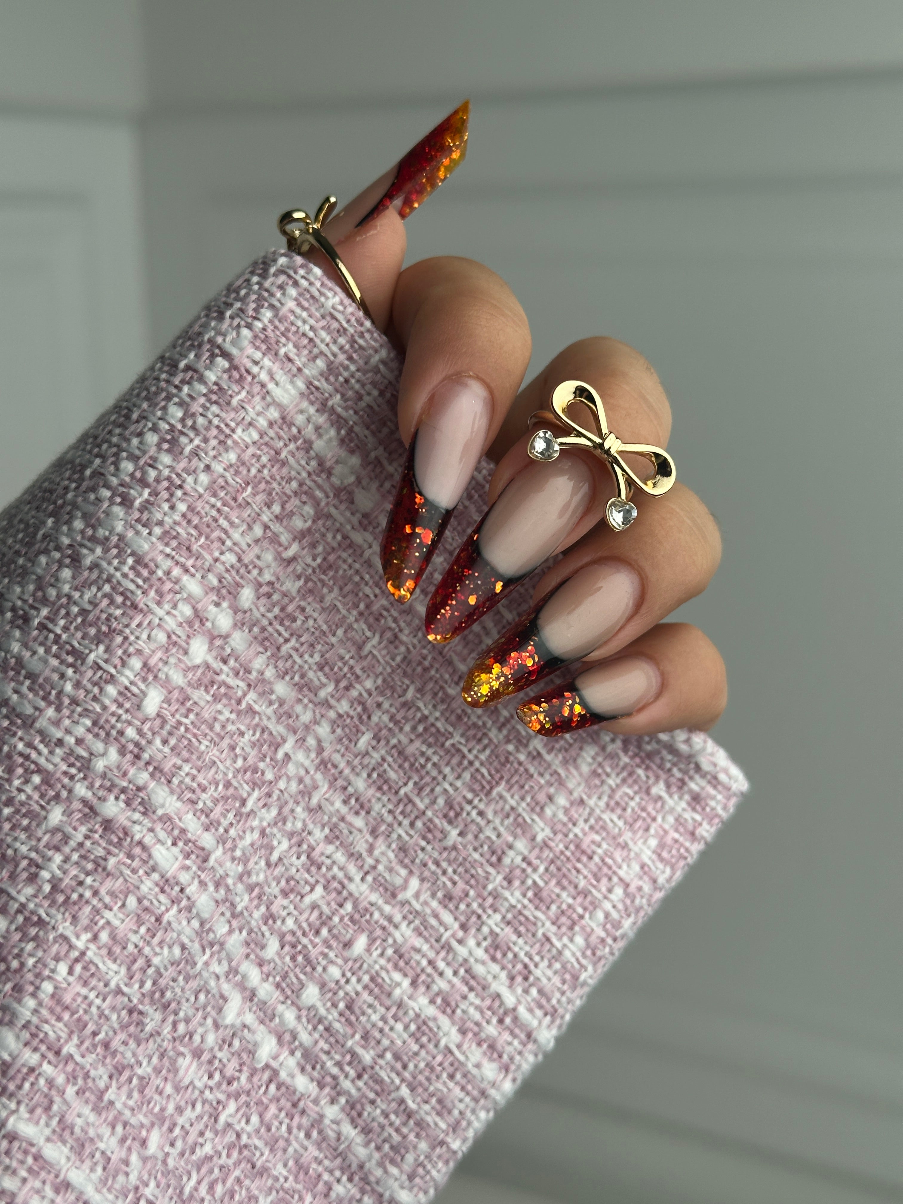 Pink cloud tweed