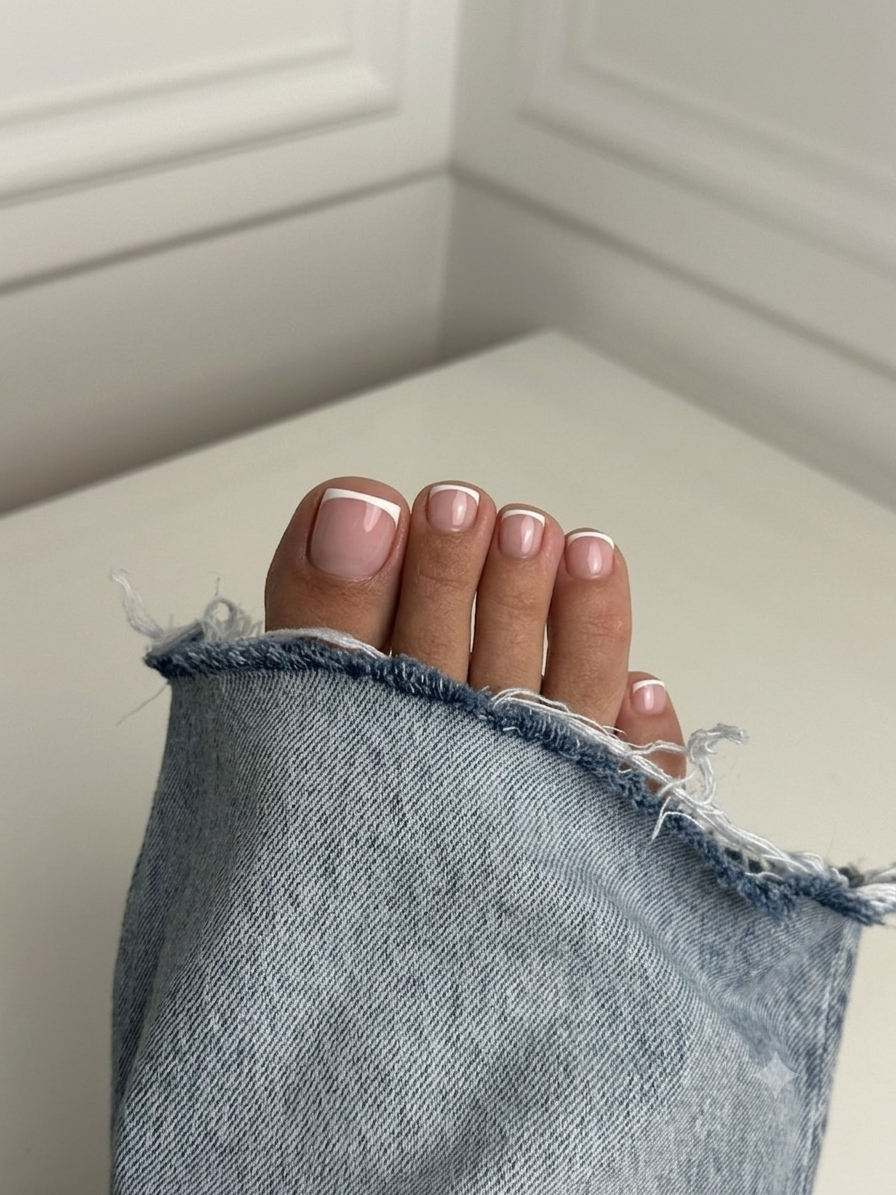 Light wash wide leg PediSleeve